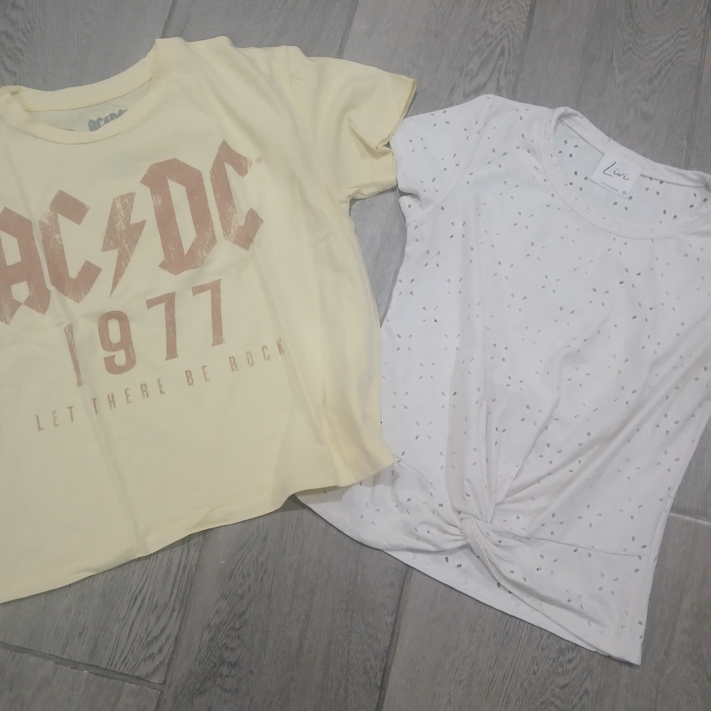 No Boundaries Yellow AC/DC 1977 Tee